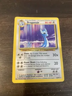 DRAGONAIR 18/102 RARE Base Set Pokemon Card Nm+ - Image 2