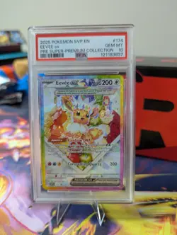Pokemon Eevee TCG 174 Promo Prismatic Evolutions SPC PSA 10 - Image 1