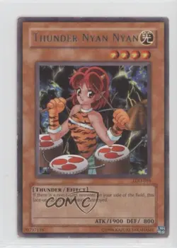 Thunder Nyan Nyan Unlimited YuGiOh Legacy of Darkness #LOD-059 2003 12ka - Image 1