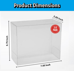 10 pc Pokemon Elite Trainer Box Clear PET Plastic Protector Display ETB Case - Image 1