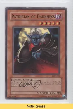 Patrician of Darkness Unlimited YuGiOh Legacy #LOD-058 2003 READ 0n8 - Image 1