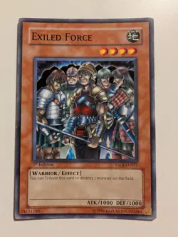 1st Ed Exiled Force YSDJ-EN011 Yugioh - Image 1