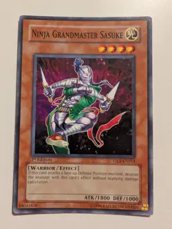 1st Ed Ninja Grandmaster Sasuke YSDJ-EN014 Yugioh - Image 1