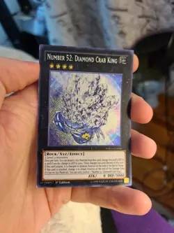 Yugioh Number 52: Diamond Crab King WIRA-EN050 1st Secret Rare - Image 1
