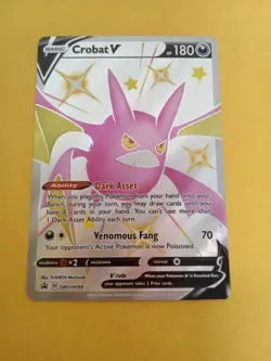 Pokemon Crobat V Full Art Promo Card SWSH098 - Standard Size - Image 1