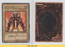 Opticlops Unlimited YuGiOh Legacy of Darkness #LOD-009 2003 READ 0j6 - Image 3
