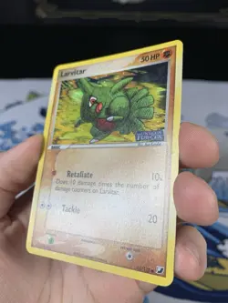 Pokemon Card Ex Unseen Forces Larvitar 61/115 2005 Reverse Holo - Image 5