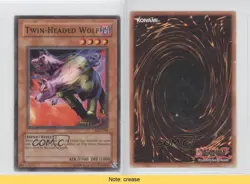Twin-Headed Wolf Unlimited YuGiOh Legacy of Darkness #LOD-008 2003 READ 0b5 - Image 3