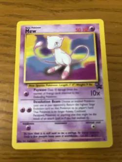 Mew #8 Non Holo 1999-2000 Pokemon Card Black Star Promo Movie, LP - Image 1