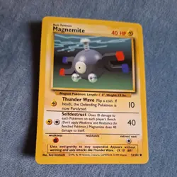 1st Edition Base Set Magnemite Pokemon Card 53/02 WOTC 1999 NM - Image 1
