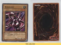 Robolady Unlimited YuGiOh Legacy of Darkness #LOD-054 2003 READ 2u3 - Image 3