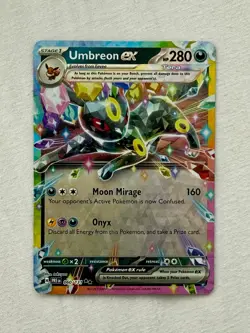 Umbreon ex 060/131 RR Double Rare Holo S&V Prismatic Evolutions Pokemon Card - Image 1