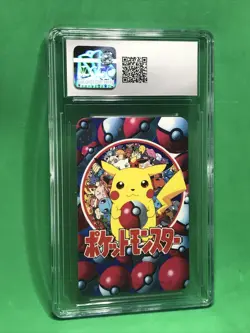CGC 10 GEM Rhydon/Seadra 4 of Hearts Pokemon Televi-kun Poker Card VTG 1998 - Image 4
