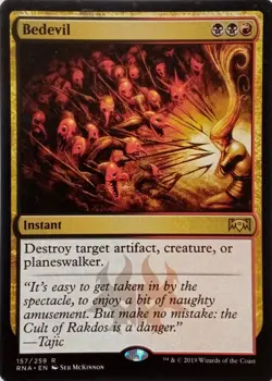 157/259 BEDEVIL RARE RAVNICA ALLEGIANCE MTG CARD - Image 1