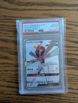 Pokemon TCG Hidden Fates Kartana GX Shiny Card #SV73 PSA 10 - Image 1