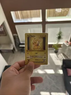 Thicc Pikachu Pokemon Card Handmade By Kids - Image 1