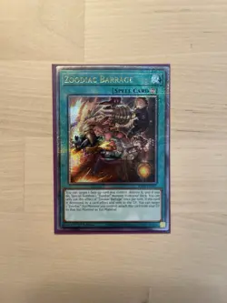 Yugioh Zoodiac Barrage Quarter Century Secret Rare RA04-EN091 1st Edition NM - Image 1