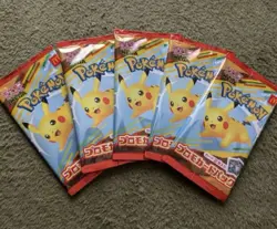 2025 McDonald’s Japan Pokemon Pikachu Promo Card - 3 Sealed Packs (2cards Each) - Image 1