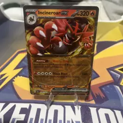 Incineroar EX 034/162 Double Rare S & V Temporal Forces Pokemon Card - Image 1