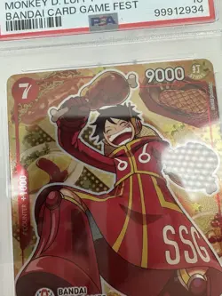 One Piece Monkey D. Luffy Promo Bandai Card Game Fest #080 PSA 10 English - Image 4