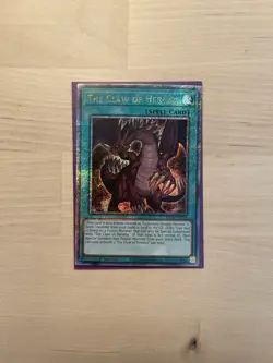 Yugioh The Claw of Hermos Quarter Century Secret Rare RA04-EN256 1st Edition NM - Image 1