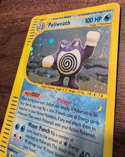 Vintage Poliwrath 24/165 Expedition Base Set Holo Pokemon card 2002 Ungraded Raw - Image 1