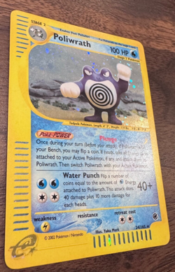 Vintage Poliwrath 24/165 Expedition Base Set Holo Pokemon card 2002 Ungraded Raw - Image 4