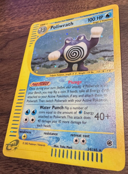 Vintage Poliwrath 24/165 Expedition Base Set Holo Pokemon card 2002 Ungraded Raw - Image 5