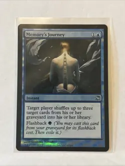 MTG Magic the Gathering Card LP - Memory’s Journey FOIL - Image 1