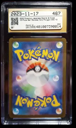 2023 Pokemon Card 151 Porygon CGC Pristine Black 10 Japanese #137 Reverse Holo - Image 2