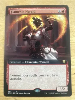 Flamekin Herald x1 1x Extended Art Commander Legends NM MTG - Image 1