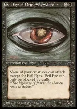 MTG English Evil Eye of Orms-By-Gore Light Play Normal Legends - Image 1