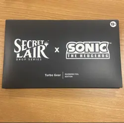 OPEN 💫 MTG Secret Lair x Sonic the Hedgehog - Turbo Gear ✨ Foil ✨ w/ Bonus - Image 1