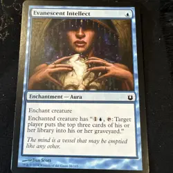 Evanescent Intellect MTG 2014 Blue Enchantment Aura 38/165 Born of the Gods - Image 1