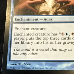 Evanescent Intellect MTG 2014 Blue Enchantment Aura 38/165 Born of the Gods - Image 2