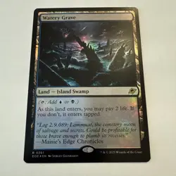 Watery Grave FOIL 261 Edge of Eternities EOE MTG Rare Land Unplayed Mint M/NM - Image 1