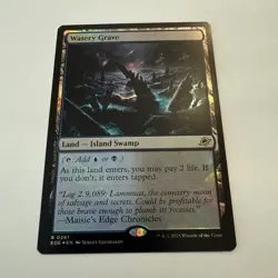 Watery Grave FOIL 261 Edge of Eternities EOE MTG Rare Land Unplayed Mint M/NM - Image 3