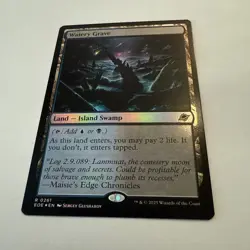 Watery Grave FOIL 261 Edge of Eternities EOE MTG Rare Land Unplayed Mint M/NM - Image 4