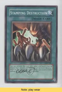 Stamping Destruction Unlimited YuGiOh Legacy of Darkness #LOD-046 2003 READ 1a1 - Image 1