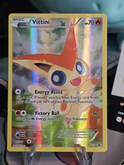 Victini Full Art Holo Black Star Promo XY XY117 Pokemon LP - Image 1