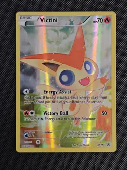 Victini Full Art Holo Black Star Promo XY XY117 Pokemon LP - Image 2