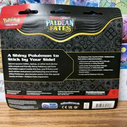 Pokemon TCG Paldean Fates Tech Sticker Collection 3 Packs - Maschiff Promo - Image 2