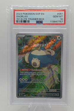 PSA 10 Pokemon SVP EN-SV Black Star Promo 151 Elite Trainer Box Snorlax Gem Mint - Image 1