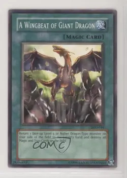 A Wingbeat of Giant Dragon Unlimited YuGiOh Legacy Darkness #LOD-044 2003 qm5 - Image 1