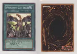 A Wingbeat of Giant Dragon Unlimited YuGiOh Legacy Darkness #LOD-044 2003 qm5 - Image 3