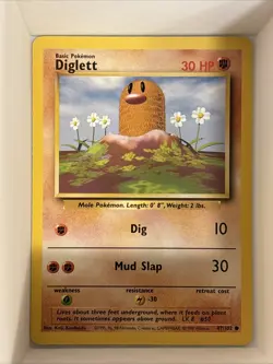 Diglett 047/102 Pokemon Base Set Regular - Image 1
