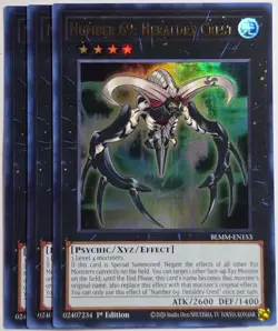 Yugioh x3 Number 69: Heraldry Crest BLMM-EN153 Ultra Rare 1st Edition - Image 1