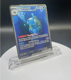 Tortank EX Gold Metal Pokemon Card Collectible Gift Display - Image 2