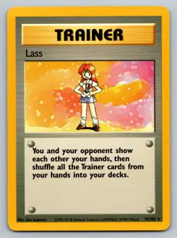 1999 POKEMON TCG Lass 75/102 Base Set Unlimited Rare Card Vintage LP - Image 1