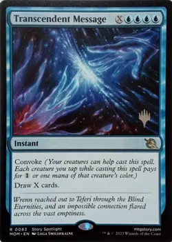 0083 TRANSCENDENT MESSAGE RARE MARCH OF THE MACHINE MTG CARD - Image 1